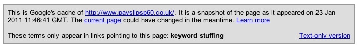 Google Cache Google Cache