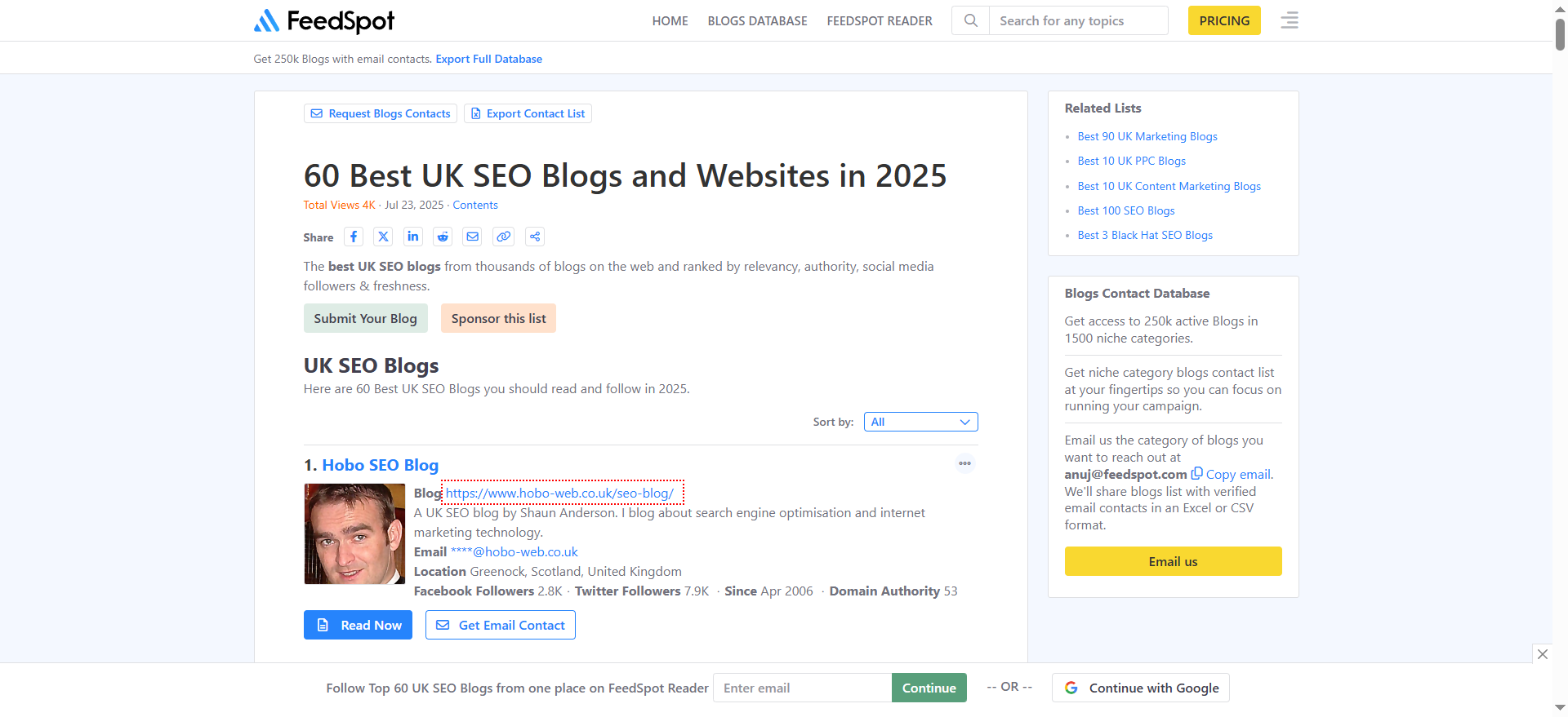 60 Best UK SEO Blogs and Websites in 2025